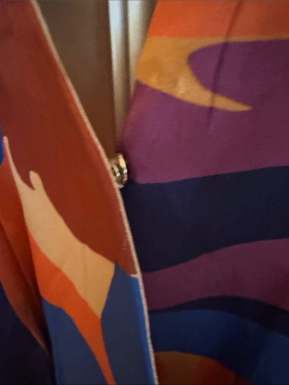 Flying Tomato Multicolor Swirl Maxi Dress - Blue, Orange, Purple - Picture 5 of 16